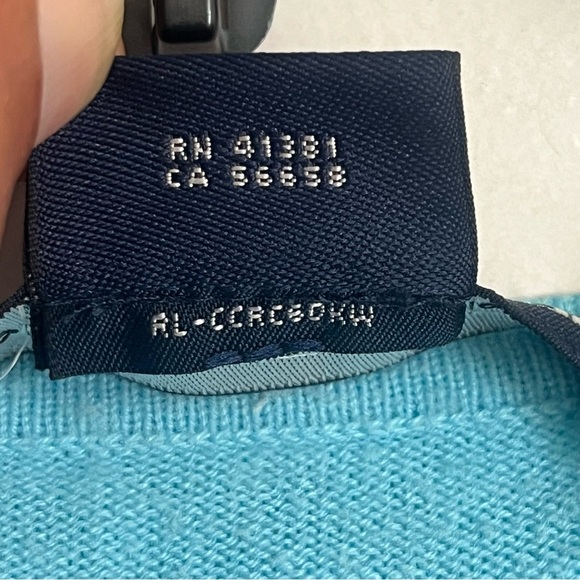 Women’s Ralph Lauren Sport Light Blue Sweater Size XS Cotton Polyester Blend - Picture 9 of 9